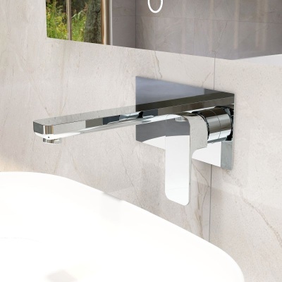 Flite Wall Mounted Basin Mixer - Chrome